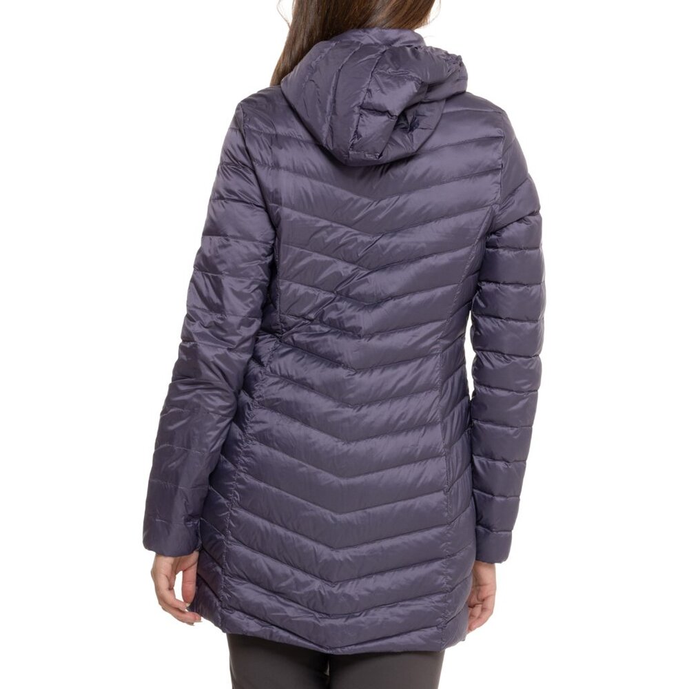 NEW 32 Degrees Quilted Packable Down Jacket - 3/4-Length, Detachable Hood 1225